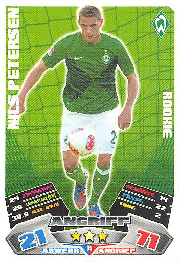 Match Attax 12/13 - Nils Petersen - SV Werder Bremen - Nr. 35