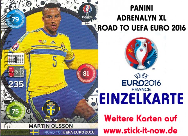 Adrenalyn XL - Road to UEFA Euro 2016 France - Nr. 304
