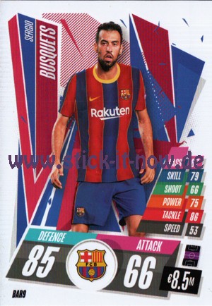 Match Attax Champions League 2020/21 - Nr. BAR 9