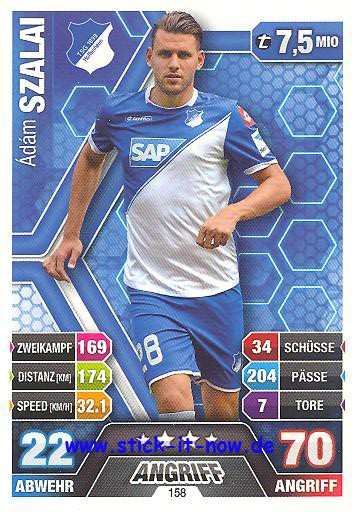 Match Attax 14/15 - Adam SZALAI - TSG Hoffenheim - Nr. 158