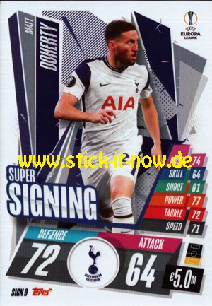 Match Attax Champions League 2020/21 "Festive" - Nr. SIGN 9