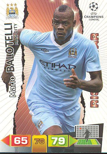 Mario Balotelli - Panini Adrenalyn XL CL 11/12 - Manchester City - Rising Star