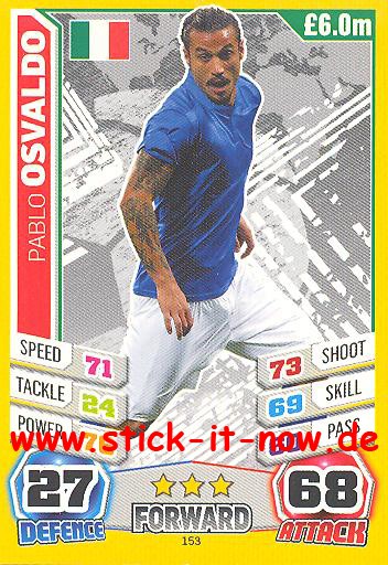 Match Attax "World Stars WM 2014" - PABLO OSVALDO - Nr. 153