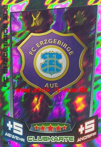 Match Attax 13/14 - FC Erzgebirge Aue - Clubkarte - Nr. 387
