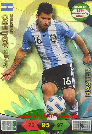 Panini Adrenalyn XL Road to WM 2014 - AGÜERO - Master