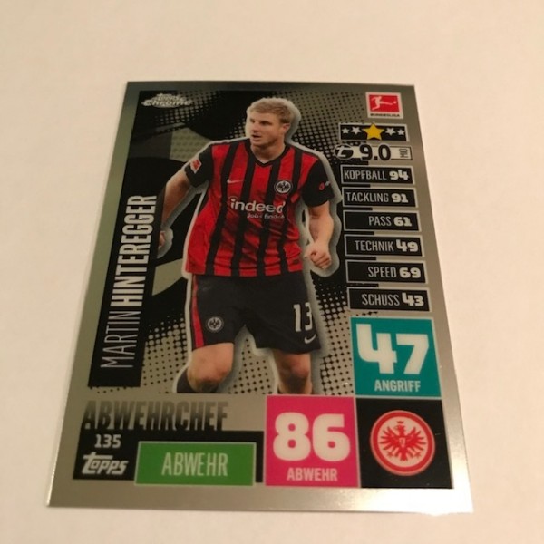 Match Attax BL Chrome 20/21 - Nr. 135 - HINTEREGGER