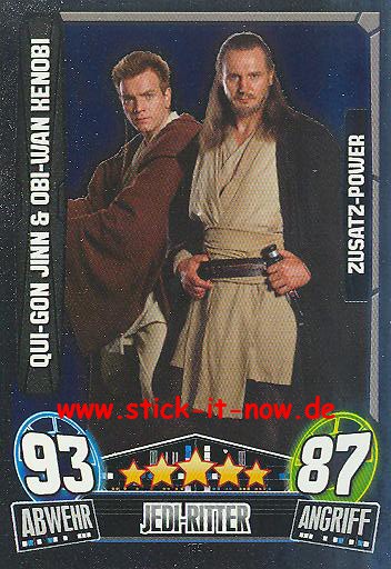 Force Attax Movie Collection - Serie 3 - Zusatz-Power - QUI-GON JINN & OBI-WAN KENOBI - Nr. 199