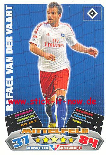 Match Attax 12/13 EXTRA - Rafael van der Vaart - Hamburger SV - Nr. 401