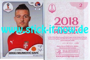 Panini WM 2018 Russland "Sticker" INT/Edition - Nr. 411