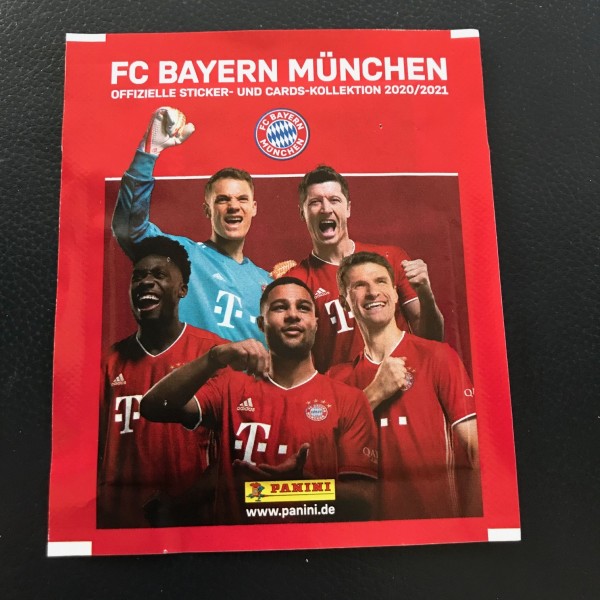 FC Bayern München 2020/21 - Stickertüte ( 4 Sticker + 1 Karte )