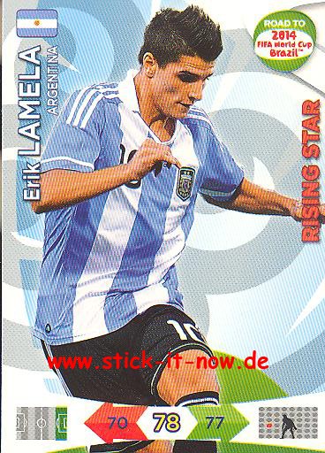 Panini Adrenalyn XL Road to WM 2014 - Erik LAMELA