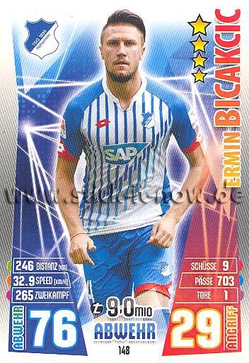 Match Attax 15/16 - Ermin BICAKCIC - TSG Hoffenheim - Nr. 148