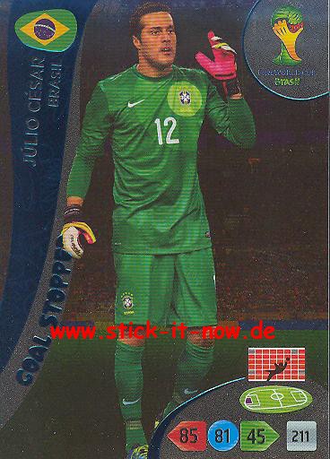 Panini Adrenalyn XL Brasil WM 2014 - Goal Stoppers - JULIO CESAR