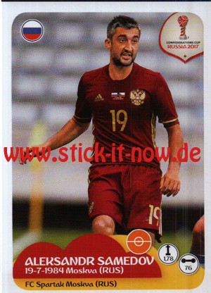 Panini - Confederations Cup 2017 Russland "Sticker" - Nr. 50