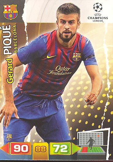 Gerard Pique - Panini Adrenalyn XL CL 11/12 - FC Barcelona