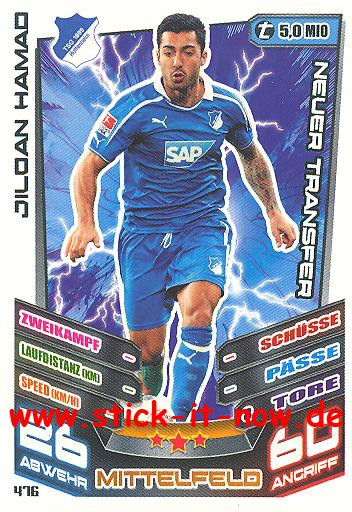 Match Attax 13/14 EXTRA - JILOAN HAMAD - Nr. 476