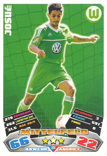 Match Attax 12/13 - Josué - VfL Wolfsburg - Nr. 318