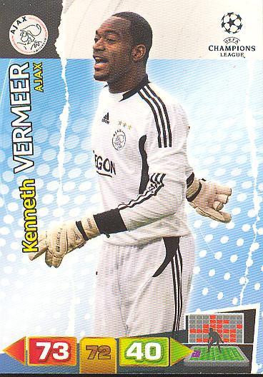 Kenneth Vermeer - Panini Adrenalyn XL CL 11/12 - Ajax Amsterdam