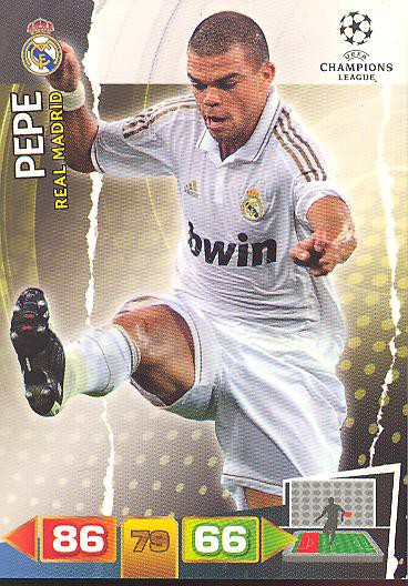 Pepe - Panini Adrenalyn XL CL 11/12 - Real Madrid
