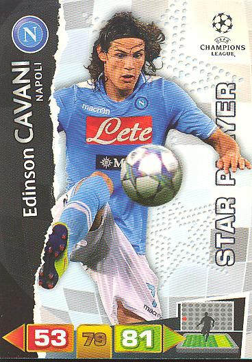 Edinson Cavani - Panini Adrenalyn XL CL 11/12 - SSC Napoli - Star Player