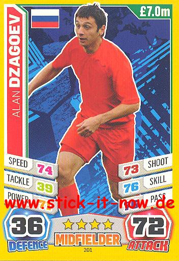 Match Attax "World Stars WM 2014" - ALAN DZAGOEV - Nr. 201