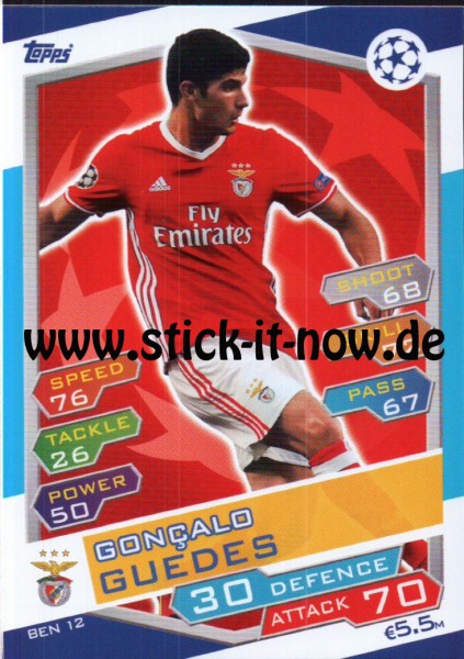 Match Attax Champions League 16/17 - Nr. BEN 12