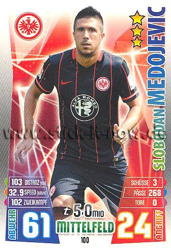 Match Attax 15/16 - Slobodan MEDOJEVIC - Ein. Frankfurt - Nr. 100