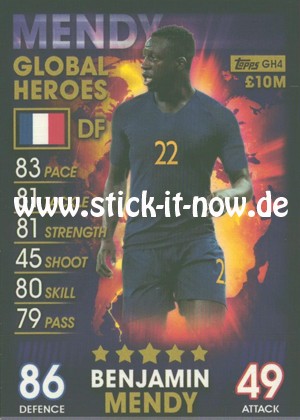 Topps Match Attax 101 (2019) - Nr. GH4 (Global Heroes)