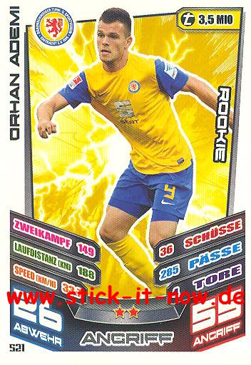 Match Attax 13/14 EXTRA - ROOKIE - ORHAN ADEMI - Nr. 521