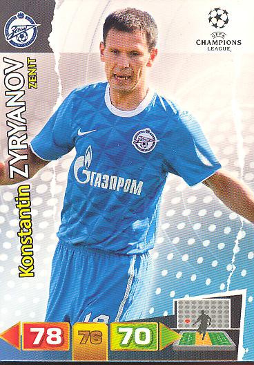 Konstantin Zyryanov - Panini Adrenalyn XL CL 11/12 - FC Zenit St. Petersburg