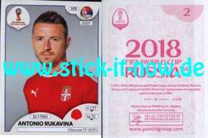 Panini WM 2018 Russland "Sticker" INT/Edition - Nr. 405