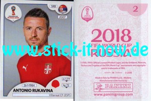 Panini WM 2018 Russland "Sticker" INT/Edition - Nr. 405