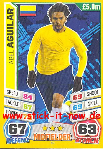 Match Attax "World Stars WM 2014" - ABEL AGUILAR - Nr. 60