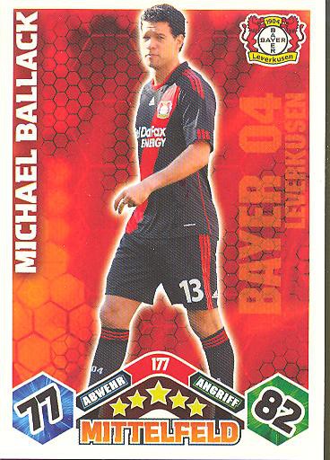 Match Attax 10/11 - MICHAEL BALLACK - 177