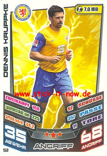 Match Attax 13/14 - Ein. Braunschweig - Dennis Kruppke - Nr. 52