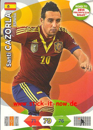 Panini Adrenalyn XL Road to WM 2014 - Santi CAZORLA