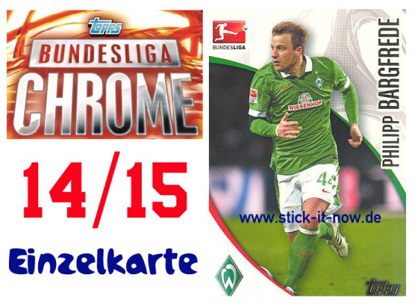 Topps Bundesliga Chrome 14/15 - PHILIPP BARGFREDE - Nr. 30