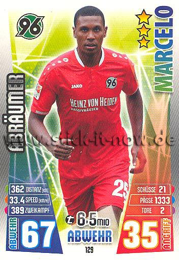 Match Attax 15/16 - MARCELO - Hannover 96 - Nr. 129