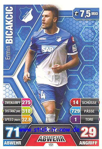 Match Attax 14/15 - Ermin BICAKCIC - TSG Hoffenheim - Nr. 151