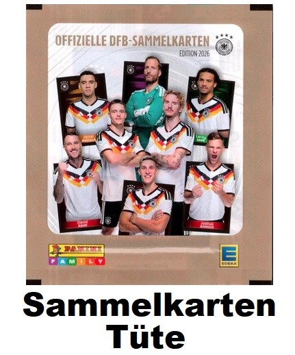 Edeka DFB Sammelkarten WM 2026 - Tüte