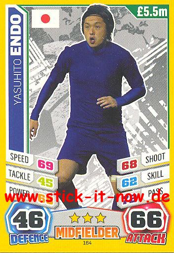 Match Attax "World Stars WM 2014" - YASUHITO ENDO - Nr. 164