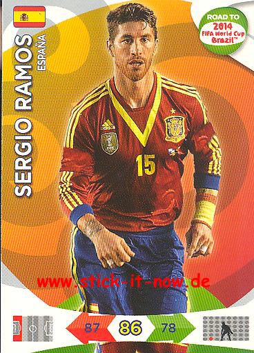 Panini Adrenalyn XL Road to WM 2014 - SERGIO RAMOS