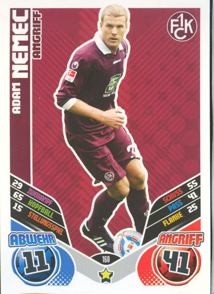 Adam Nemec - Match Attax 11/12