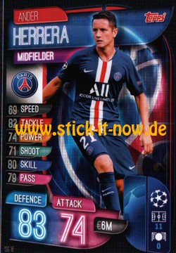 Match Attax Champions League 2019/20 - Nr. PSG 16