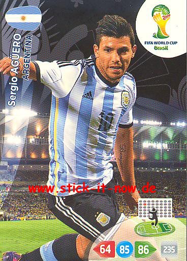 Panini Adrenalyn XL Brasil WM 2014 - Sergio AGÜERO