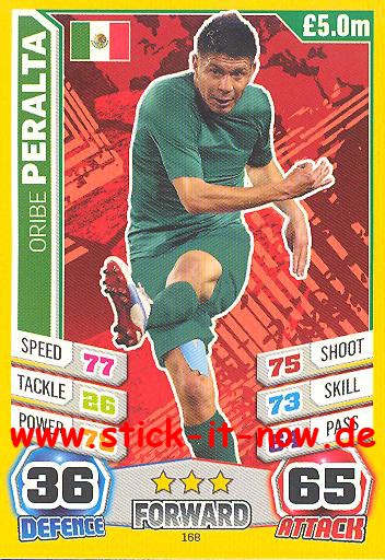 Match Attax "World Stars WM 2014" - ORIBE PERALTA - Nr. 168