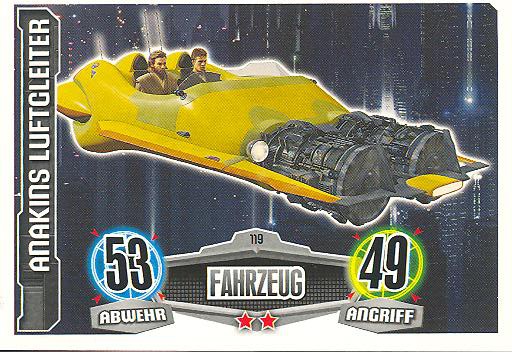 Force Attax - ANAKINS LUFTGLEITER - Fahrzeug - Die Republik - Movie Collection