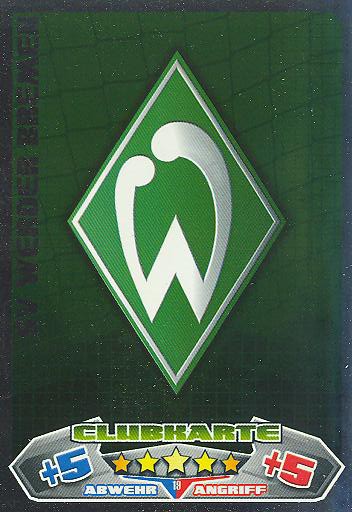 Match Attax 12/13 - SV Werder Bremen - Clubkarte - Nr. 19