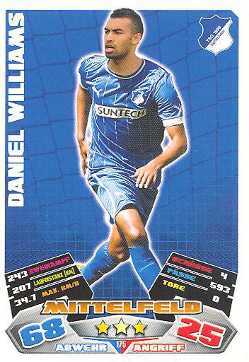 Match Attax 12/13 - Daniel Williams - TSG Hoffenheim - Nr. 175