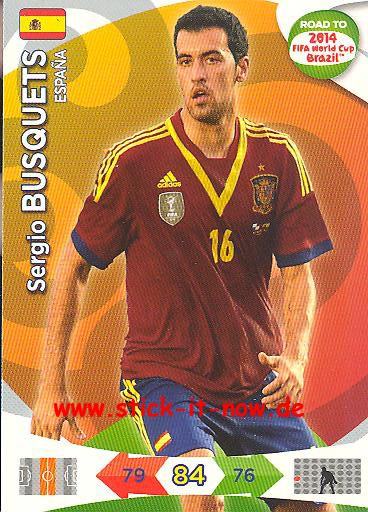 Panini Adrenalyn XL Road to WM 2014 - Sergio BUSQUETS